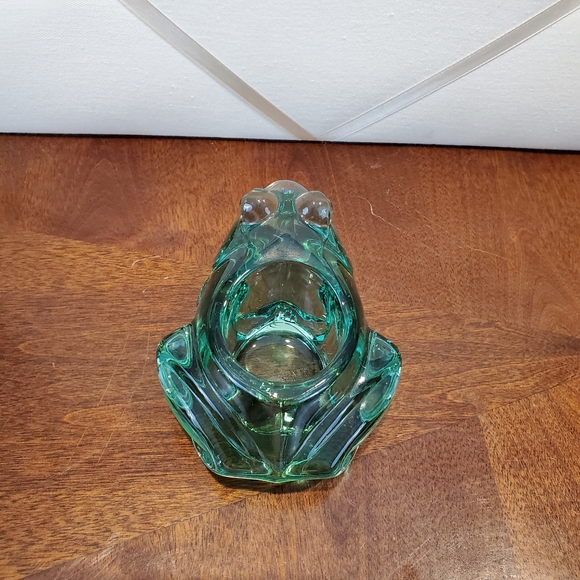 Accents Vintage Green Glass Frog Candle Holder Poshmark
